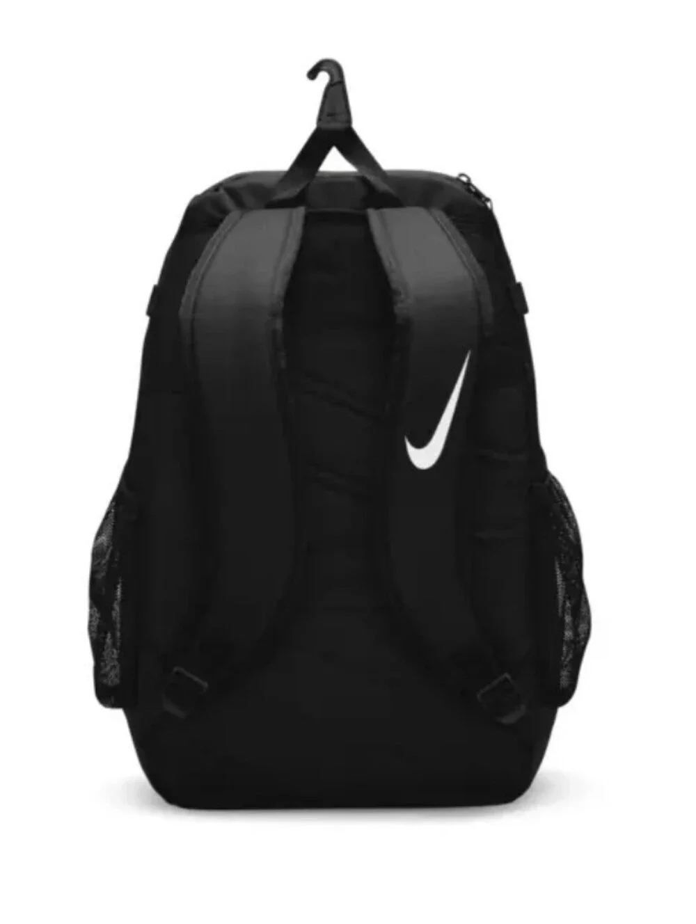 Nike Vapor Select Black Baseball Backpack with White Brushstroke Logo Detail